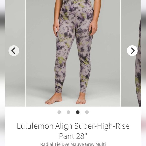 lululemon athletica Pants - Lululemon Align HR Pant 28" Radiant tie dye